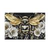 XYMZR Bee Floral White Gold Jigsaw Puzzle 500 Piece, Educational Intellectual Decompression Puzzle Game Jigsaw Puzzle for Adult Active Thinking Party Entertainment, Family Games view 1
