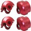 RC Shock Cap Protector & Shock Standoff & Body Clip Retainer Upgrade Parts for Arrma 1/7 Mojave Infraction Felony 6S BLX Limitless 1/8 Typhon Kraton Outcast Notorious Talion 6S BLX.(Red) view 2