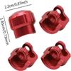 RC Shock Cap Protector & Shock Standoff & Body Clip Retainer Upgrade Parts for Arrma 1/7 Mojave Infraction Felony 6S BLX Limitless 1/8 Typhon Kraton Outcast Notorious Talion 6S BLX.(Red) view 3