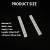 10PCS 0.5 Module Plastic Gear Plastic Connecting Rod Long Strip Rack Gear Pinion Transmission Rod for DIY Model Toy RC Car Truck Robot Parts (10, 7x4x63mm) view 2