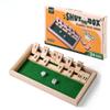 AIUAZA Shut The Box dice Game,Wooden Board Games 2-Person Competitive, Traditional bar, Travel, Family, Fun Math(Large Size) view 1