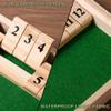 AIUAZA Shut The Box dice Game,Wooden Board Games 2-Person Competitive, Traditional bar, Travel, Family, Fun Math(Large Size) view 4