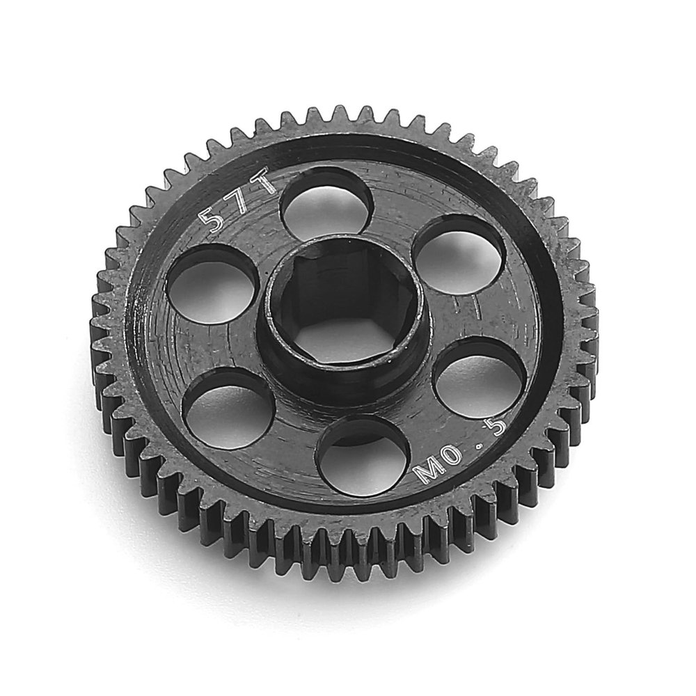 45# Steel M0.5 Spur Gear 57T for ARRMA 1:18 Granite Grom RC Car ARA311196