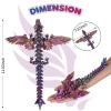 GemmiCho 3D Printed Dragon with Wings, 11" 3D Printed Dragon Toys for Kids, 3D Dragon for Stress Relief, Surprise Animals Figurines Fidget Dragon Toys for Boys Kids Teen 5-7 4-6 8-12 view 2