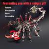 3D Metal Scorpion Puzzle Kits for Adults & Teens - Mechanical Assembly ModelsDIY Desk Ornament view 2