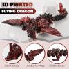 GemmiCho 3D Printed Dragon with Wings, 11" 3D Printed Dragon Toys for Kids, 3D Dragon for Stress Relief, Surprise Animals Figurines Fidget Dragon Toys for Boys Kids Teen 5-7 4-6 8-12 view 3