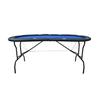 Ino Design 73Inch Oval Green Felt Foldable Poker Table for 8 Players view 2