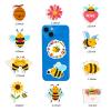 100pcs Bee Theme Waterproof Vinyl Stickers - Bumble Bee Decor & Party Favors Gifts for Laptop, Water Bottle, Skateboard view 3