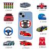 100pcs Race Car Theme Waterproof Vinyl Stickers - Racing Decor & Party Favors for Laptop, Water Bottle, Skateboard view 4