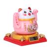 Solar Powered Lucky Beckoning Cat, Fortune Money Good Luck, Waving Cat for Home Car Office Decoration (Small 8x26cm) view 1