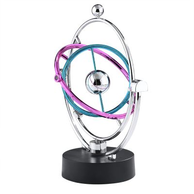 Balance, Colored Orbit Perpetual Motion Instrument L Motion Craft Body Movement Orbital Electric 0 Magnetic Infinite Swing Revolving Art Balls Office Desk Ornament