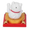 Solar Powered Lucky Cat with Waving Arm for Home, Office, Car Decoration, Plastic, No Batteries or Plugs Required (Small 8x26cm) view 4