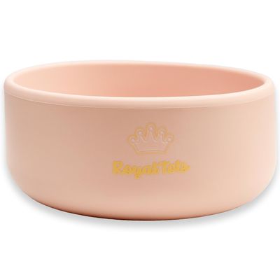 RoyalTots Silicone Baby Bowls 6-12 Months+ - Durable Toddler Food Bowls, Baby Food & Feeding Bowls | Perfect Snack Bowl for Toddlers | BPA-Free, Non-Slip, Microwave Safe (Pink)