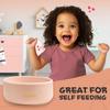 RoyalTots Silicone Baby Bowls 6-12 Months+ - Durable Toddler Food Bowls, Baby Food & Feeding Bowls | Perfect Snack Bowl for Toddlers | BPA-Free, Non-Slip, Microwave Safe (Pink) view 3