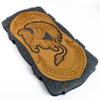 19.3 inhes Unique Wooden Backgammon Set Premium High Detail Wooden Carved Board Game (Griffin) view 1