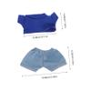 KOMBIUDA 1 Set of Stuffed Animal Accessories for Baby Doll Clothes Tiny Shirt and Compact Pant for Doll Dress Up Outfit and Miniature Outfit for Dolls view 2