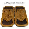 19.3 inhes Unique Wooden Backgammon Set Premium High Detail Wooden Carved Board Game (Dragon) view 2