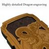 19.3 inhes Unique Wooden Backgammon Set Premium High Detail Wooden Carved Board Game (Dragon) view 3