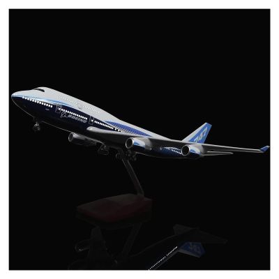 Scale Aircraft 47cm 1:150 for Civil Airliner Aircraft Boeing B747 Diecast Resin Airplane Model with Light Suitable for Display(with Light)