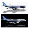 Scale Aircraft 47cm 1:150 for Civil Airliner Aircraft Boeing B747 Diecast Resin Airplane Model with Light Suitable for Display(with Light) view 3