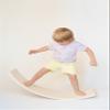 Natural Wooden Balance Board and Climber with Gray Felt Liner - Smooth Finish - Montessori and Pikler Inspired Play view 2