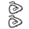 2pcs Stainless Steel Swing Chain Kit Carabiner Hooks Hanging Hammock Latch Hammock Bracket Hanger Gate Hinges Padlock Hammock Swing Door Pulley System Hammock for Outside Tie Black view 1