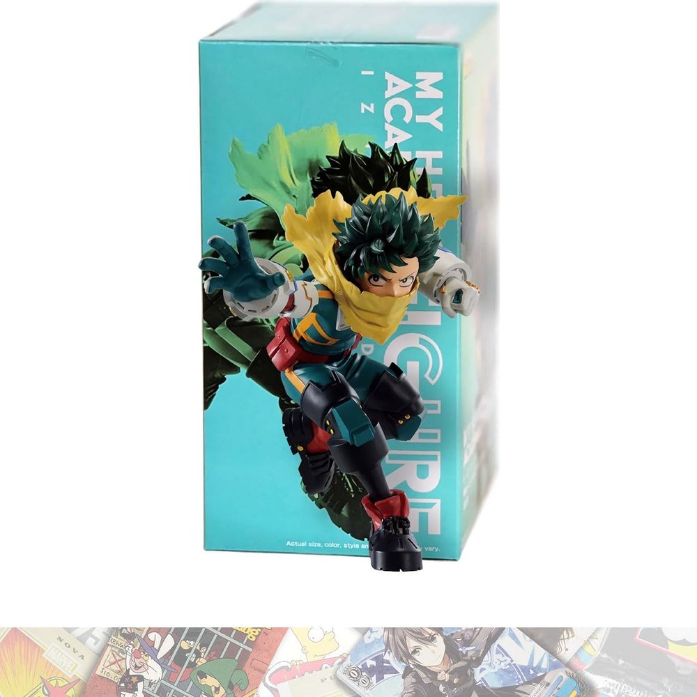 BANDAI SPIRITS Izuku Midoriya ver. 2 [A]: 9cm M.H.A. Figure Bundled with 1 A.C.G. Compatible Theme Trading Card (89655)