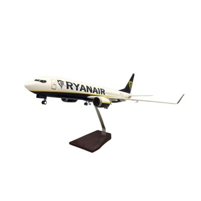 LIUSANGLIU Scale Aircraft 47cm 1:85 for 737 Aircraft Model Ryanair Ireland B737-800 Aircraft Model Die-Cast Resin Plane Suitable for Display(No Light)