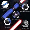 Kolulere Light Sabers Dueling Light Saber with 12 RGB Colors 16 Sound Fonts, Motion Control Smooth Swing Metal Handle and Replaceable Blade, Force FX Light Sabers for Adults(Black) view 4