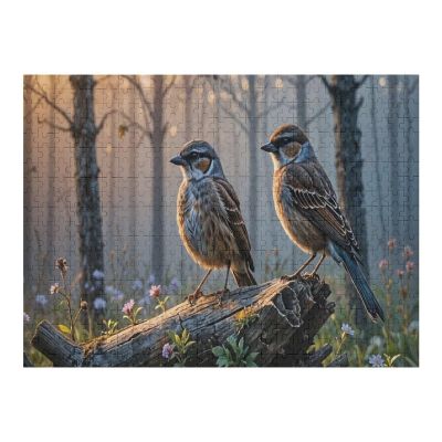 1000 Piece Adult and Youth Animal Puzzles House Sparrow Passer Domesticus Fun and Challenging Animals Themed Puzzles Great Gift for Family and Friends Dimensions