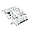 144001 Compatible Metal Upgrade Parts Kit Swing Arm Link Rod Steering Block Compatible with 1/14 RC Car Accessories(Silver) view 1