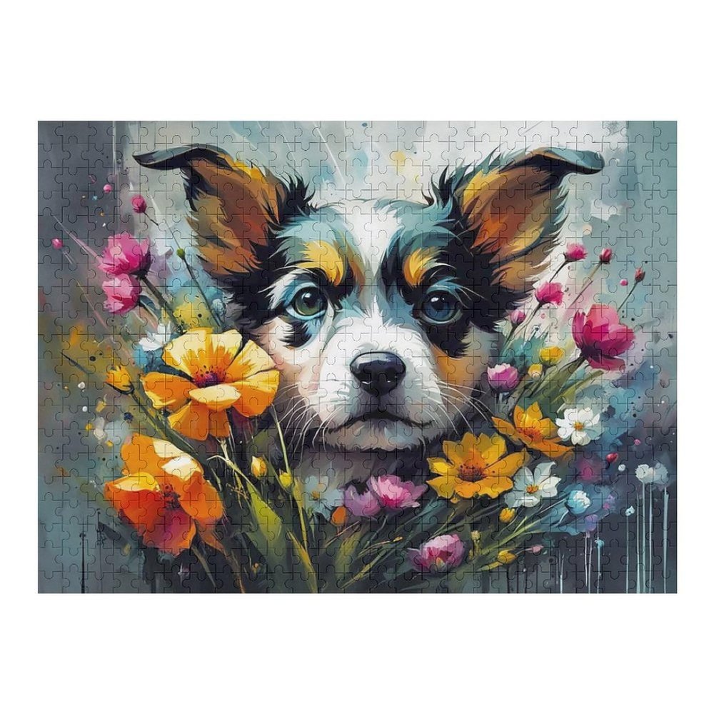 1000 Large Piece Jigsaw Puzzle Dog Puppy Puzzle for Adult Entertainment DIY Collectibles Creative Birthday Gift