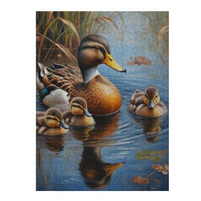 1000 Big Pieces.Wild Duck Family Educationalswooden Puzzle Kindergarten Supplies Back to Schoolsouvenir Gifts Family Entertainment Art Wall