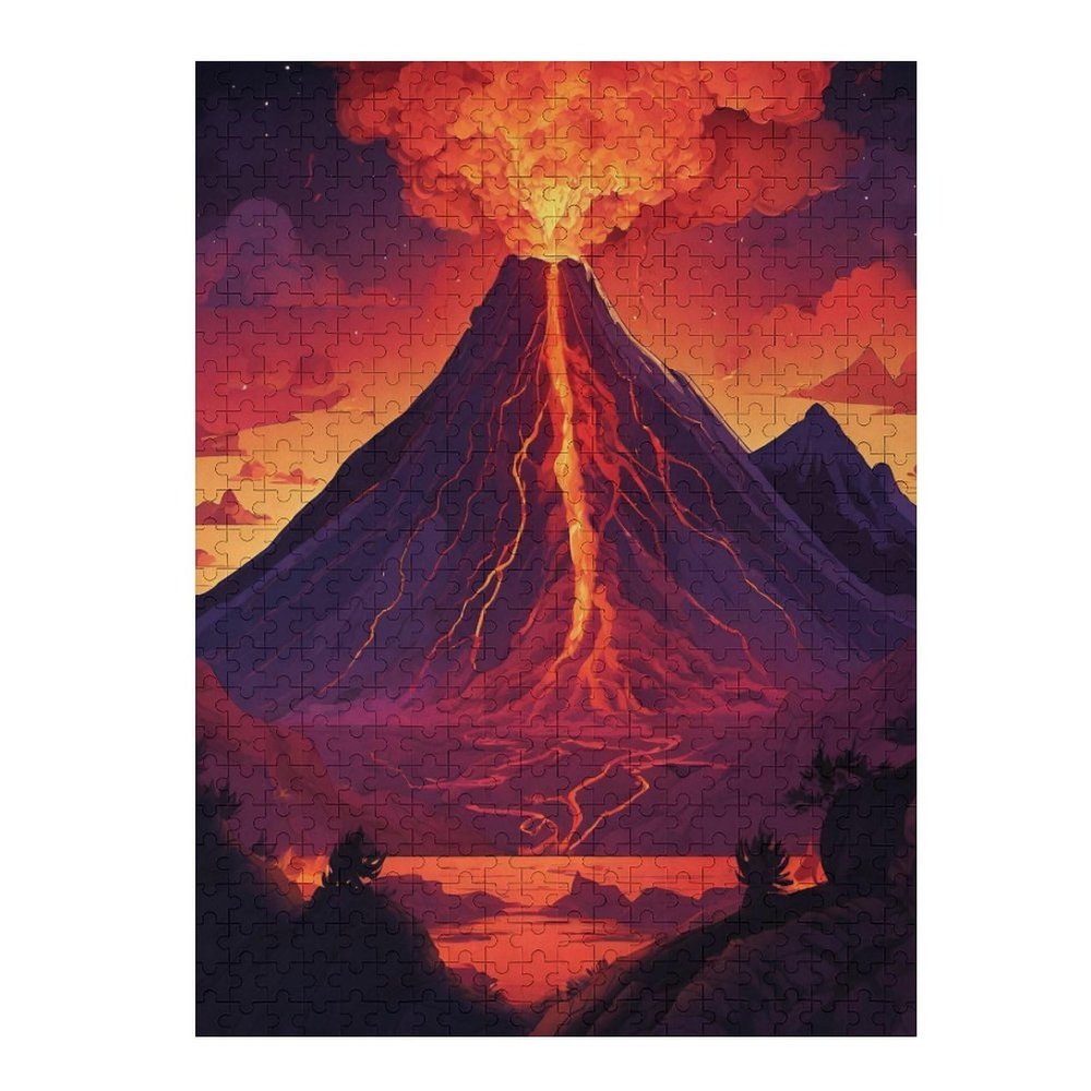 1000 Piece Jigsaw Puzzle for Adults Explosive Volcanic Eruption Jigsaw Puzzles 1000 Pieces Puzzles for Adults The Underwater World Finished