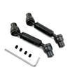 2pcs Metal Front and Rear Drive Shaft Compatible with RC Vehicles Compatible with B36 B16 C14 C24 B24 MN MN99S(Black) view 1