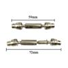 2pcs Metal Front and Rear Drive Shaft Compatible with RC Vehicles Compatible with B36 B16 C14 C24 B24 MN MN99S(Black) view 3
