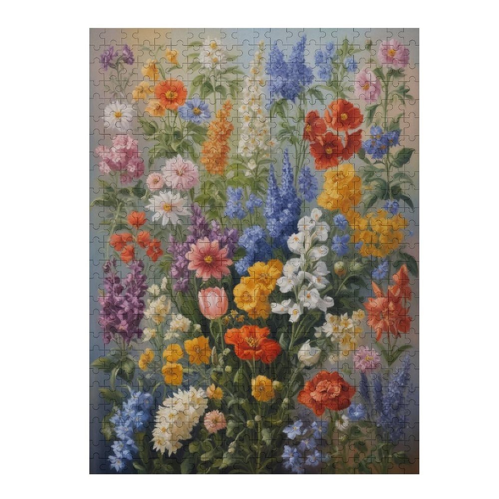 1000 Big Pieces.Floral Variety Educationalswooden Puzzle Kindergarten Supplies Back to Schoolsouvenir Gifts Family Entertainment Art Wall