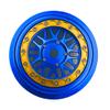BeaxTurbo Racing Upgrade Parts CNC Aluminum Bead Lock Wheel for Losi Super Baja Rey 2.0 1/6 1pcs Blue (Blue-Gold) view 2