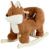 labebe - Baby Rocking Horse, Brownish Red Fox Rocking Horse with Seat Belt, Plush Animal Rocker for Kids, Stuffed Rocker Toy for Children 6M-3 Years Old Girl&Boy view 1