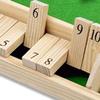 14" Deluxe Shut The Box Game, Math Dice Board Game for Family Night Classroom Travel, Wooden Table for Group Kid Adult Senior, Travel Party Bar, Easy Quick and Fun, 2-4 Players view 2