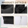 2 in 1 Baby Jumper with Swing - Indoor and Outdoor Use, Baby Jumpers and Bouncers, Toddler Swing with Foldable StandBlack view 3