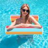 3 Pack Inflatable Pool Floats Adult Size Water Hammock,4-in-1 Water Floating Pad Floating Row Swimming Circle Inflatable Pool Lounge Chair, for Summer Parties and Beach Vacations view 3