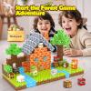 100PCS Magnetic Blocks - Build Mine Magnet World Forest Set, STEM Building Toys for Kids Ages 4-8, Classroom Must Haves Construction Toys, Sensory Toddler Toys Gift for 3+ Year Old Boys & Girls view 4