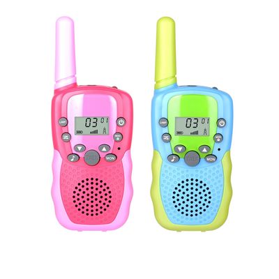Walkie Talkies for Kids 22 Channels 2 Way Radio Toy Long Range for 3-12 Year Old Boys Girls with Backlit LCD Flashlight Outside Camping Hiking Christmas Birthday Gifts Toys (2 Pack Pinkred Bluegreen)