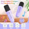 FLUESTON Mini Karaoke Machine for Kids Adults, Portable Bluetooth Speaker with 2 Wireless Microphones, Valentines Gifts for Kids, Toys for Girls Ages 3, 4, 5, 6, 7, 8, 9,10,11 + Years Old view 3