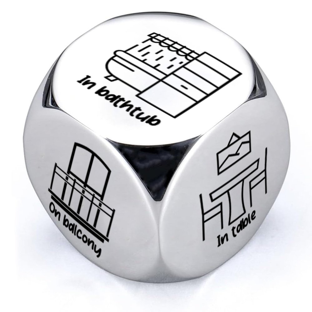 JIXJHAIK Custom Date Night Dice Couples Gift, Personalized Decision Dice, Valentine's Day Gifts for Girlfriend or Boyfriend, Romantic Date Night, Anniversary for Husband Wife Couples Gift Ideas