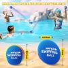 BebouToye Water Skipping Ball Pool Ball Water Toy, 5 Pack Water Ball Ink-Splashed Colorful Skip Balls for Lake, Summer Beach Swim Toys Games for Boys Teens Kids and Adult Games view 4