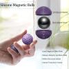 luckdoor Silicone Magnetic Balls Fidget Toys for Adults & Teens,8PCS Stress Relief Sensory Toys for Autism ADHD Anxiety,Fun Textures Gadgets,Office Desk Toy,Stocking Stuffers for Men Women Teen Gifts view 2