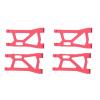 RC Cars Crawler Parts Compatible with Remo for Hobby for Smax 1621 1625 1631 1635 1651 1655 1/16 RC Car Upgrade Parts 4Pcs Metal Front and Rear Suspension Arm(Red) view 1