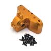 RC Upgrade Accessories for MJX for Hyper Go 14301 14302 14303 1/14 RC Car Metal Rear Gearbox Housing Gear Box Differential Case Upgrade Parts Accessories(Yellow) view 1